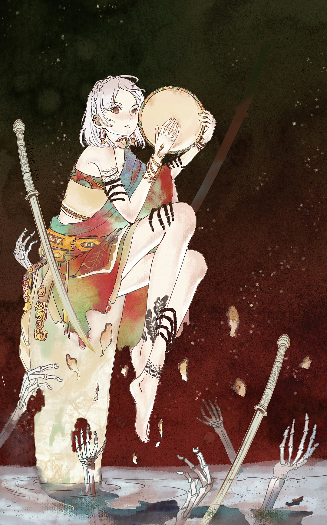 阿姐鼓（图ZMjY2OTA4OTUy） - 创作习作 - 站酷设计师illeanJou原创素材 - 站酷ZCOOL