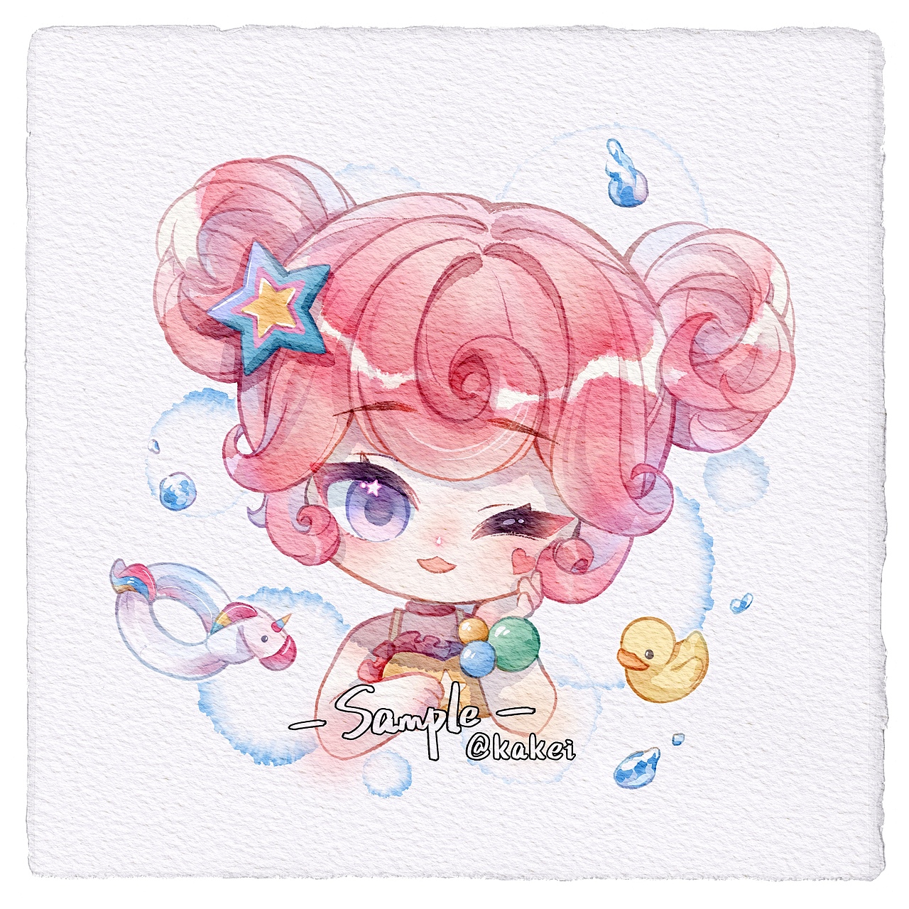 最近画的同人qq头