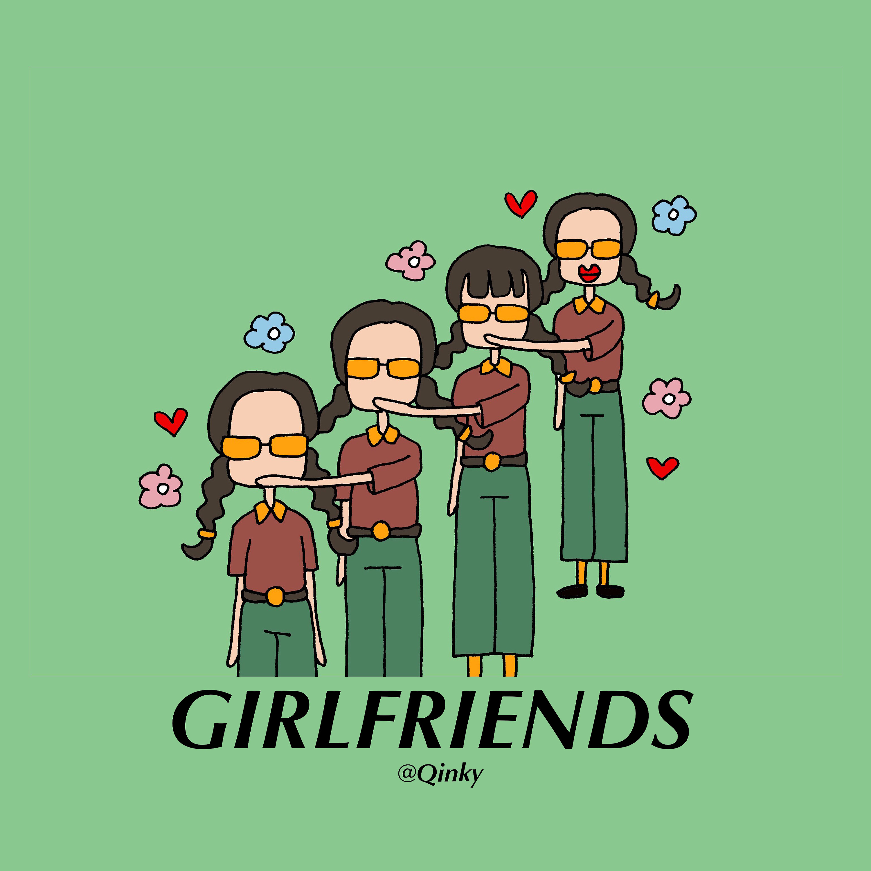 普及一下闺蜜合照的造型[z真牛]