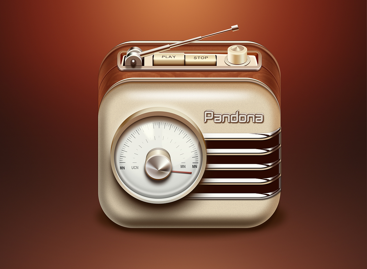 写实图标收音机(源文件内附)