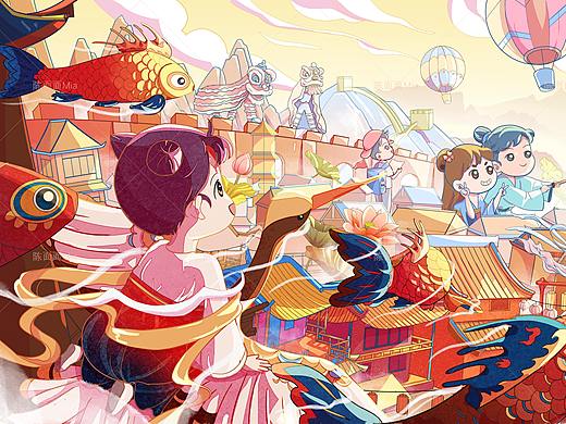 春天来了，一起去旅行吧（个人主页-ZNTc2NDgwMjg=） - 商业插画 - 站酷设计师陈面面Mia原创素材 - 站酷ZCOOL