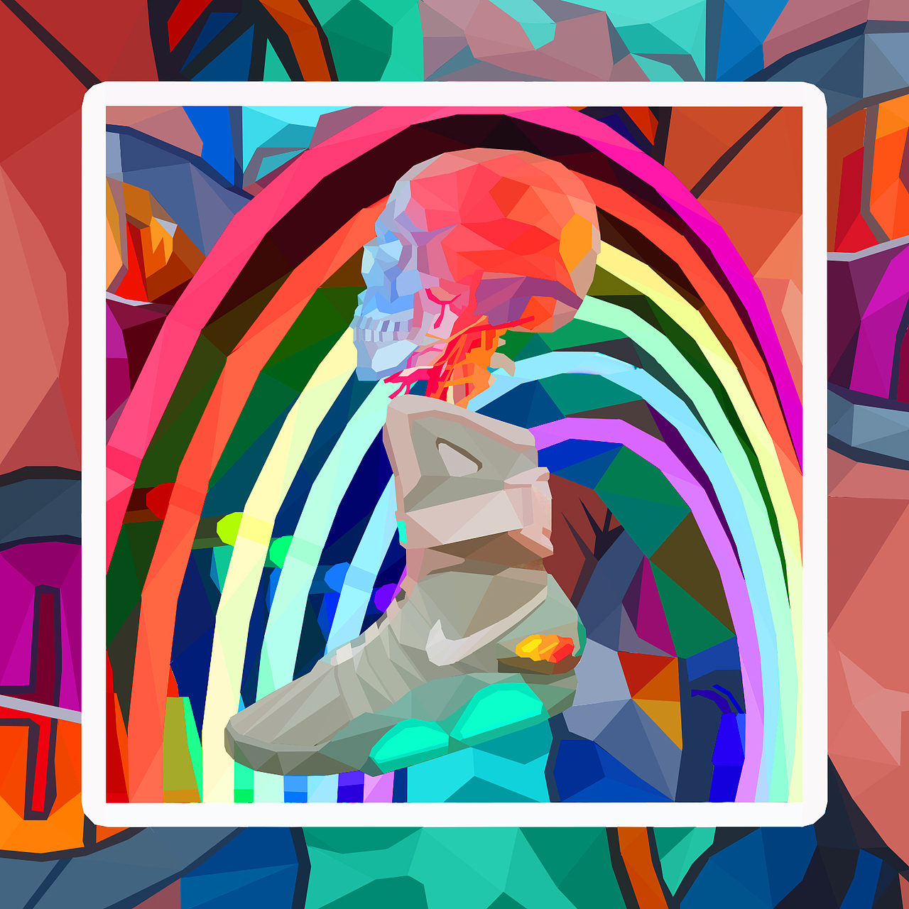 黑人抬棺（AJ系列）色块插画练习（图ZMjA3MzU3NDc2） - 创作习作 - 站酷设计师AiIaEi原创素材 - 站酷ZCOOL