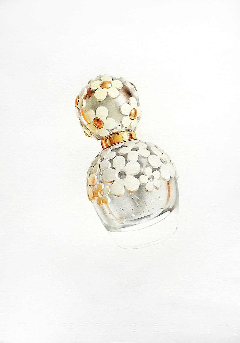 彩铅插画—香水瓶