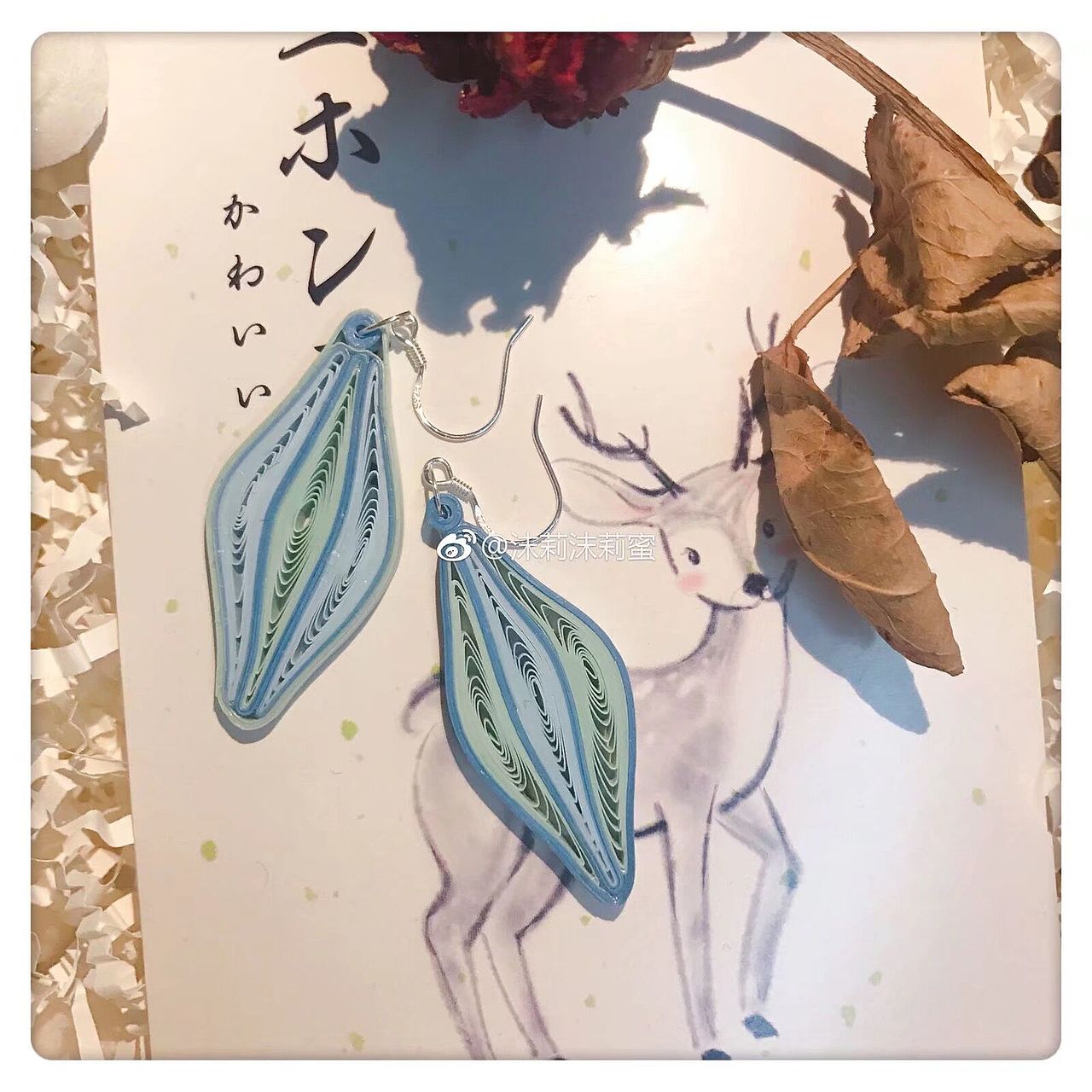 原创手工纸耳环（图ZMTU2MzE1MDQ0） - 首饰设计 - 站酷设计师沫莉沫莉蜜原创素材 - 站酷ZCOOL