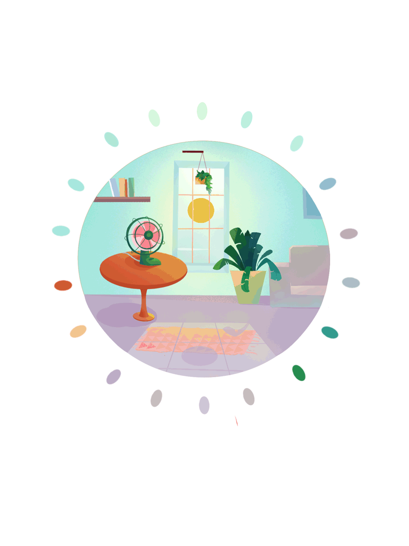 太阳为主题的 扁平小场景动态插画（图ZMzU3NzMzMTg4） - 创作习作 - 站酷设计师花萝萝原创素材 - 站酷ZCOOL