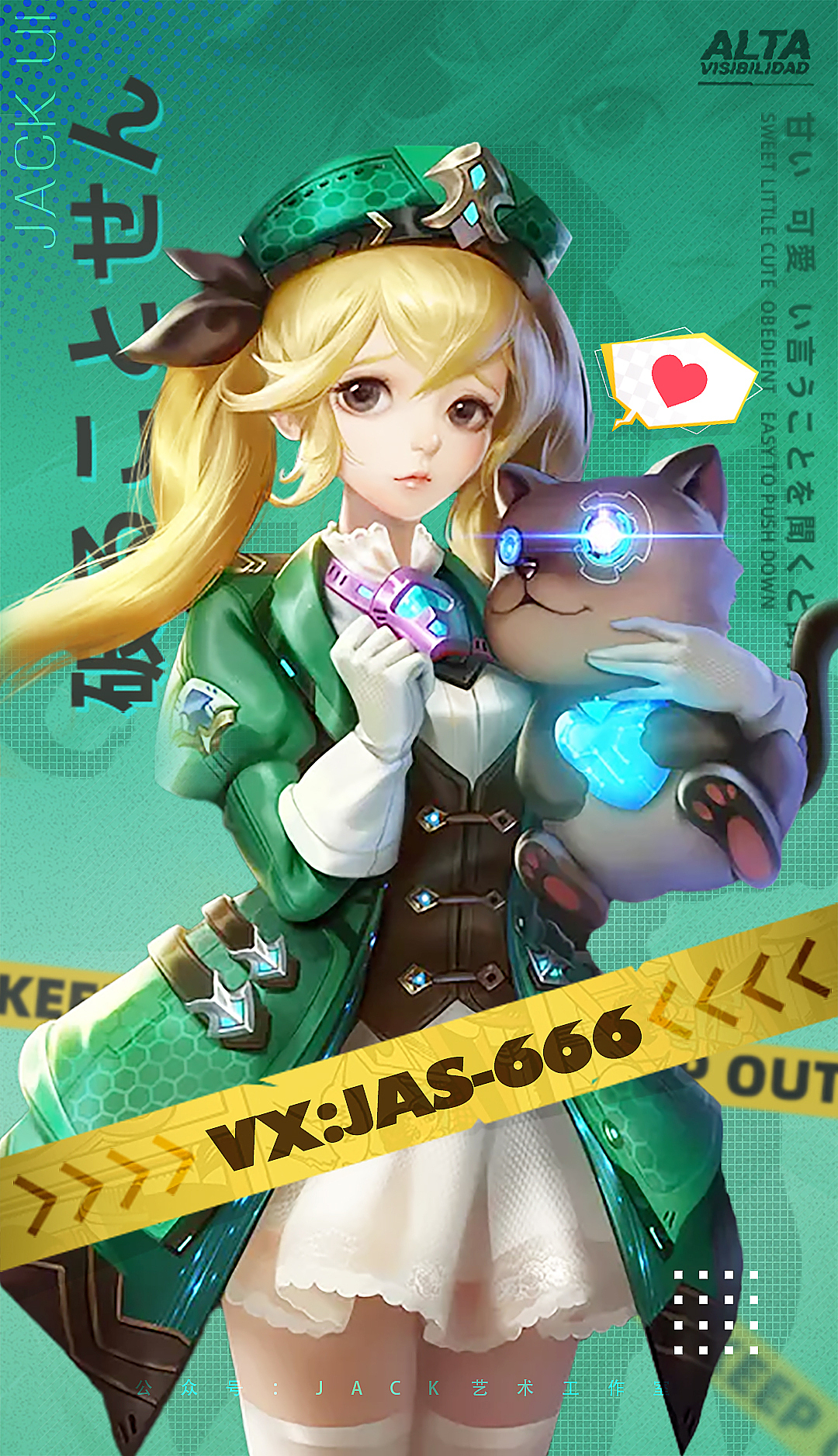 【JACK游戏UI】二次元、欧美风界面logo手绘交互设计