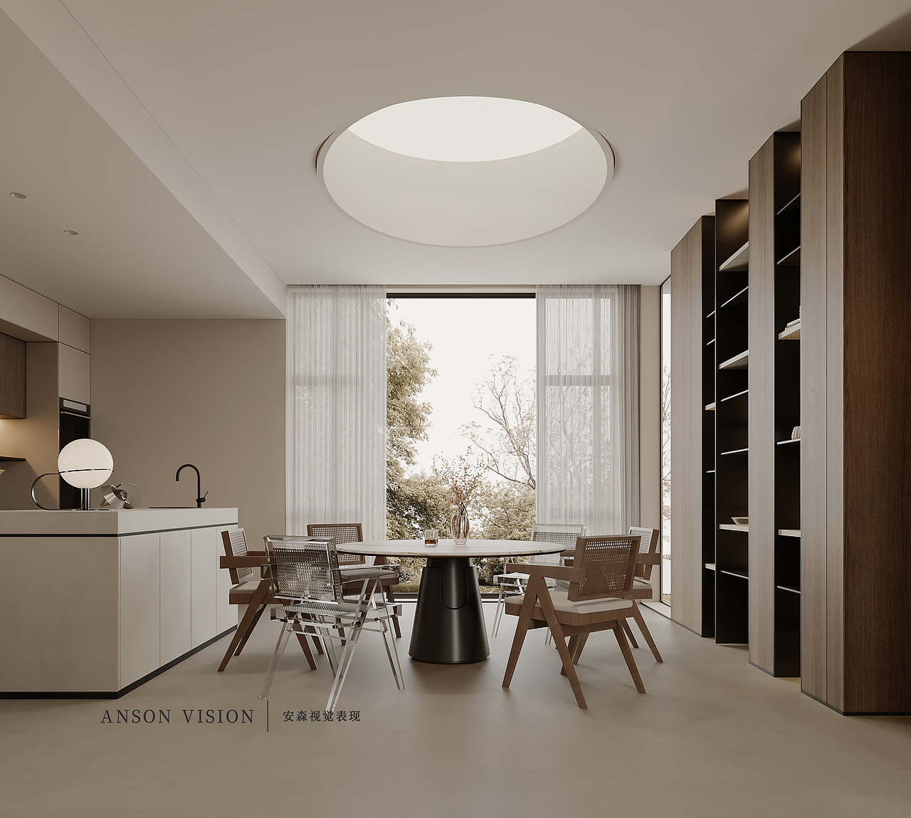 Anson︱枫 现代别墅多空间表现（图ZMzM4MjI4NDg4） - 家装设计 - 站酷设计师Anson安森视觉原创素材 - 站酷ZCOOL