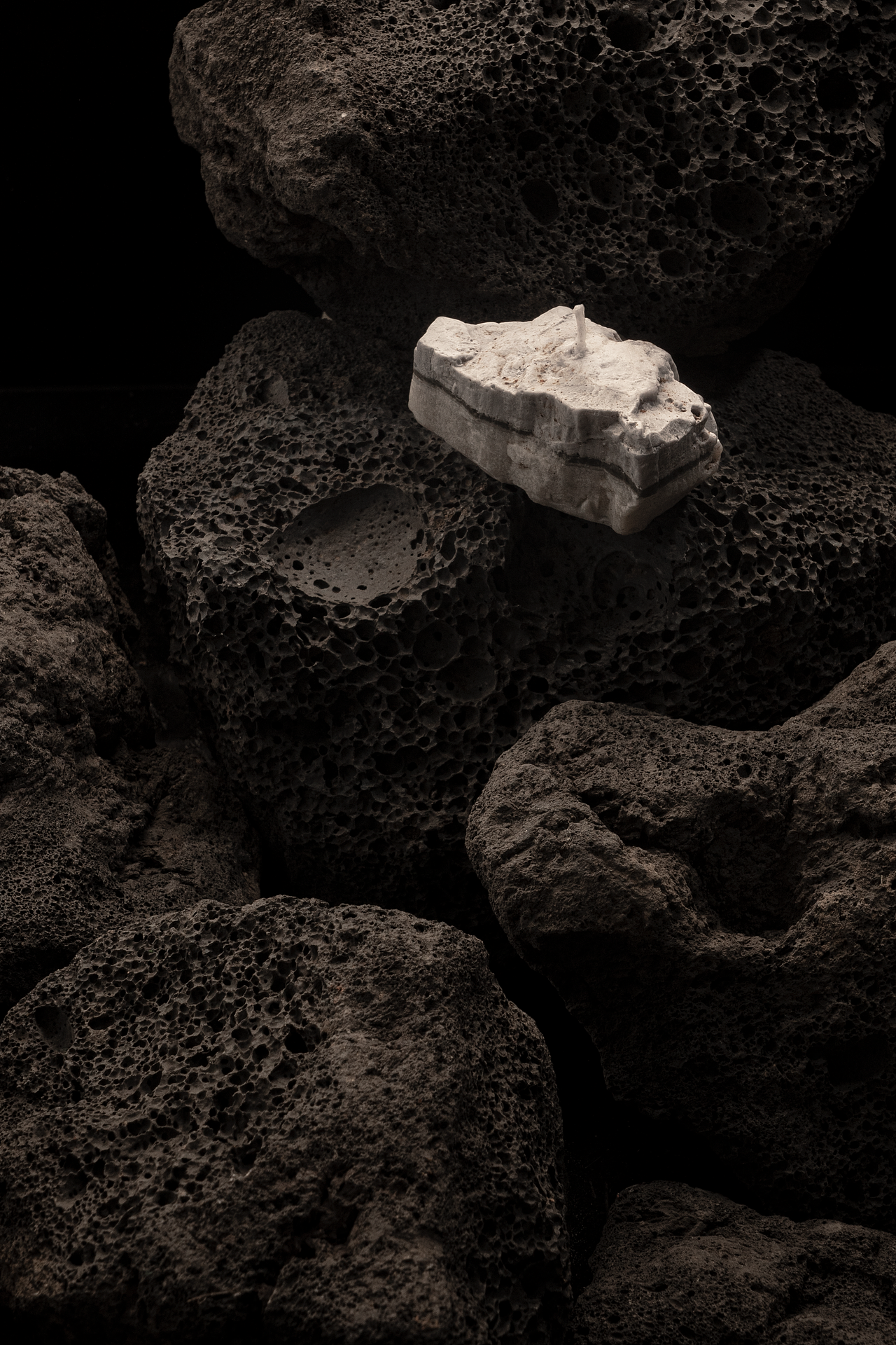 香薰蜡烛拍摄｜无妨 山石蜡烛