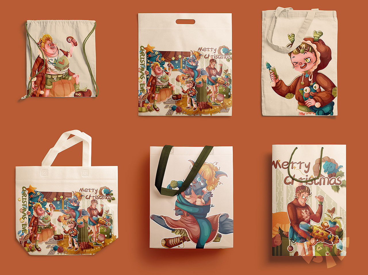 《小红帽》衍生剧——圣诞夜之奶奶教你做狼（图ZMzQ2MjEzMzY0） - 儿童插画 - 站酷设计师二瓶漫天原创素材 - 站酷ZCOOL