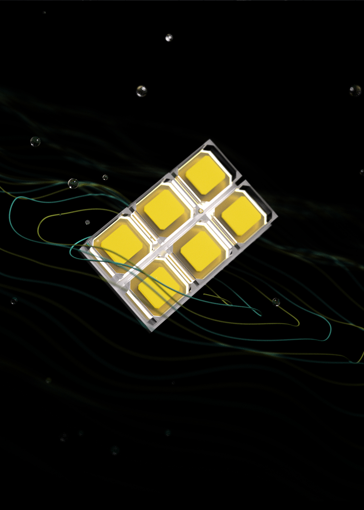 LED灯具详情渲染图