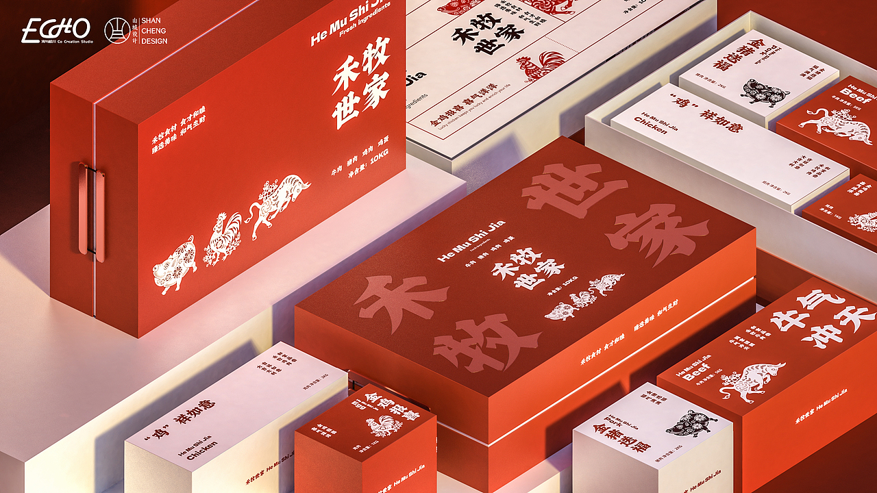 HeMuShiJia禾牧世家 - 食材礼盒（图ZMzQwNzIyMjIw） - 包装 - 站酷设计师山城SHANCHENG原创素材 - 站酷ZCOOL