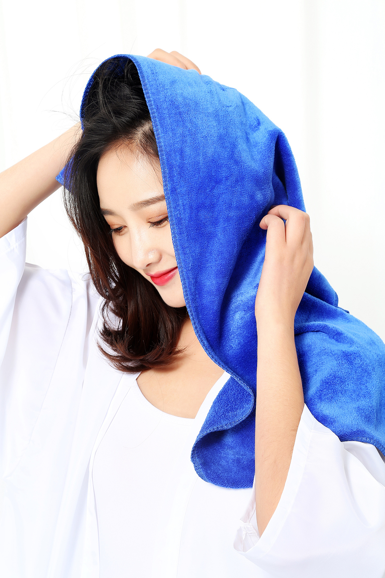 洗头巾模特