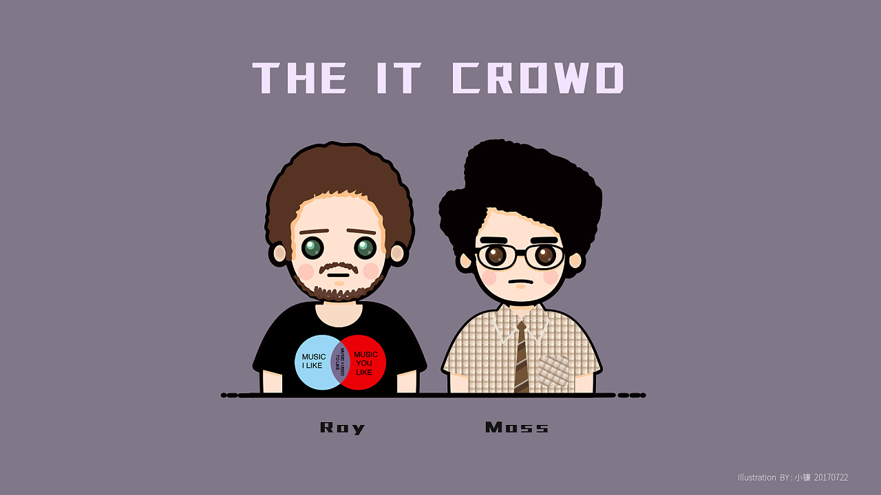 it狂人q版可爱插画