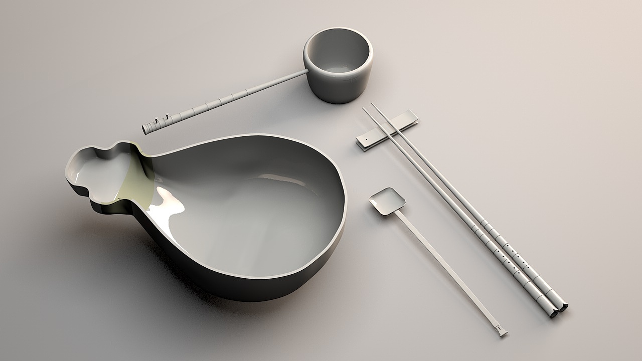 闽南民俗文化文创——南音餐具