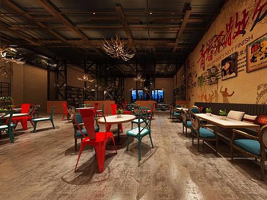 致青春火锅店-成都工业风火锅店设计|成都火锅店装修