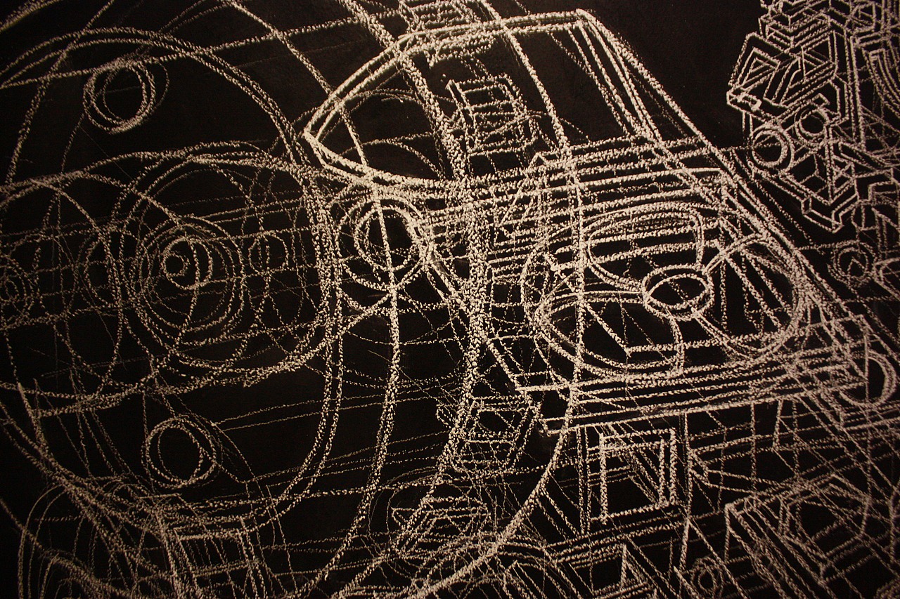 粉笔画《高达》