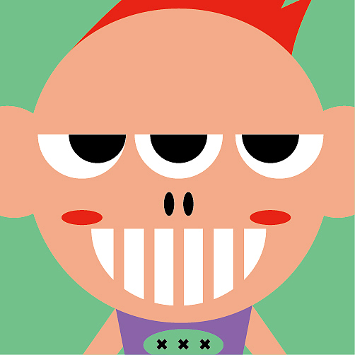 朋克小男孩
听到朋克音乐就会笑的小男孩,<br>虽然他的眼神充满敌意,可是他还是会笑!!<br>