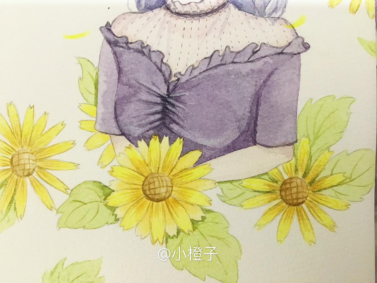 水彩人物插画（图ZMTI3OTE4NTIw） - 艺术插画 - 站酷设计师森林剧场原创素材 - 站酷ZCOOL
