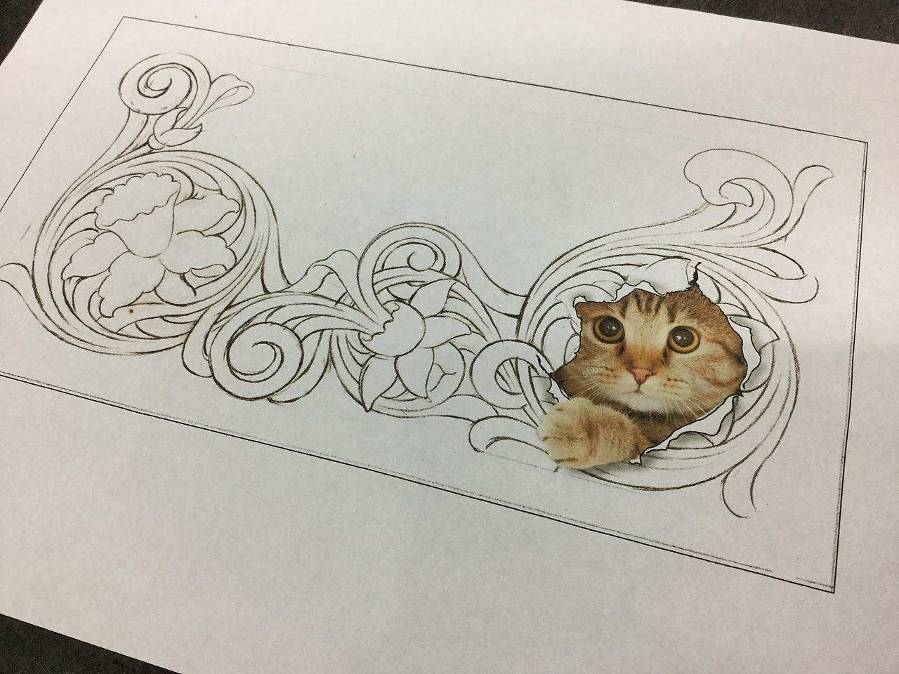 【革也皮雕】我可以过来蹭蹭你，你不可以主动来找我（图ZNjg0Njk2NTY=） - 工艺品设计 - 站酷设计师革也GeYe原创素材 - 站酷ZCOOL