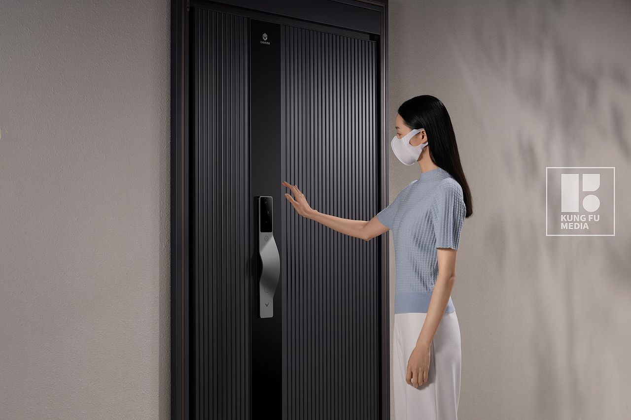 鹿客掌心锁V5平面拍摄图片