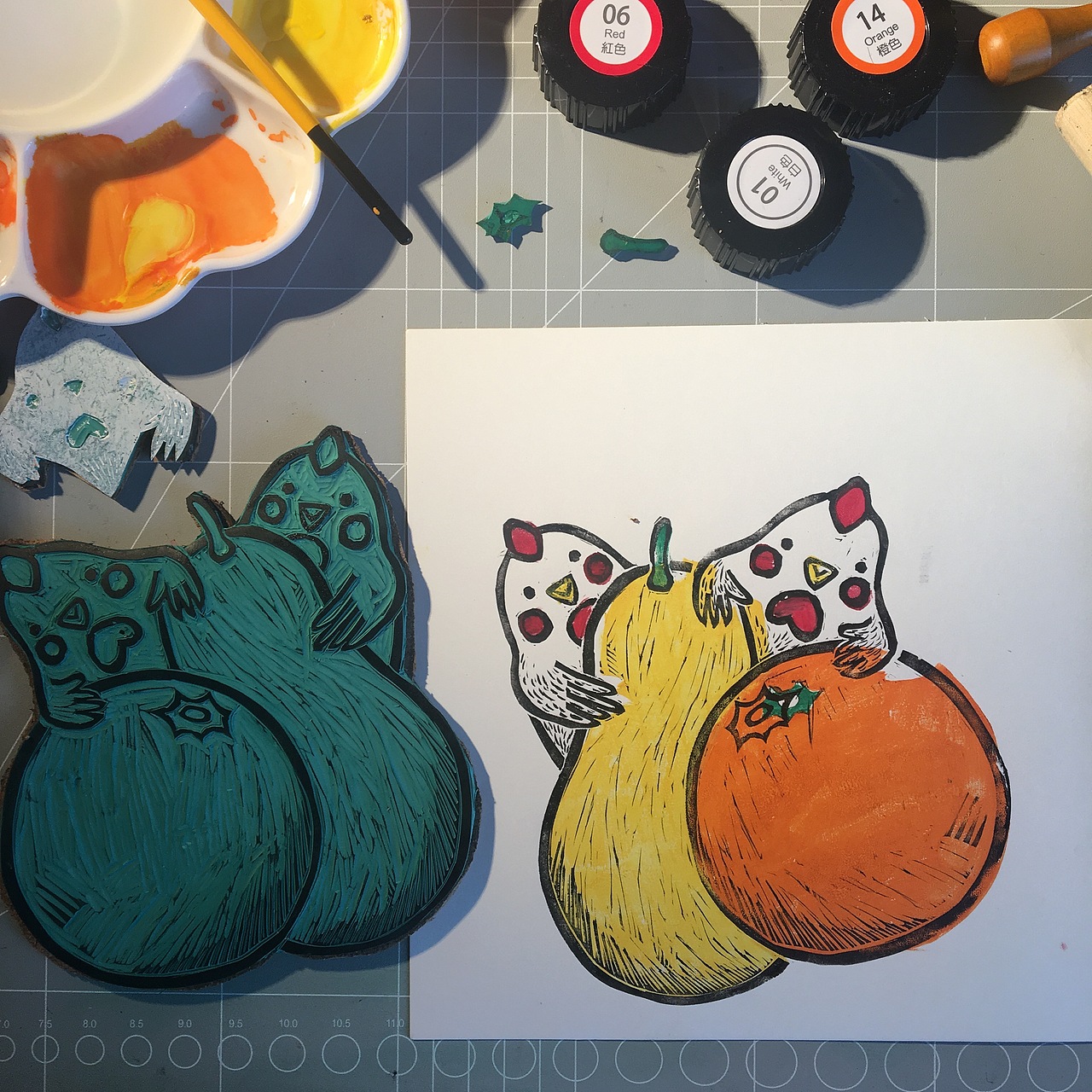 版画*迟到的祝你鸡年大吉吧哈哈哈~（图ZNzEwNTE5NDA=） - 其他手工艺 - 站酷设计师lengayin原创素材 - 站酷ZCOOL