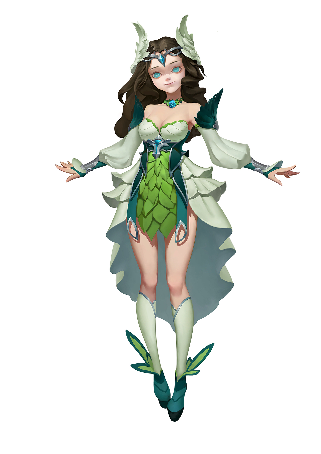 角色设定练习|插画|游戏原画|尾生一朵鱼_原创作品-站酷zcool