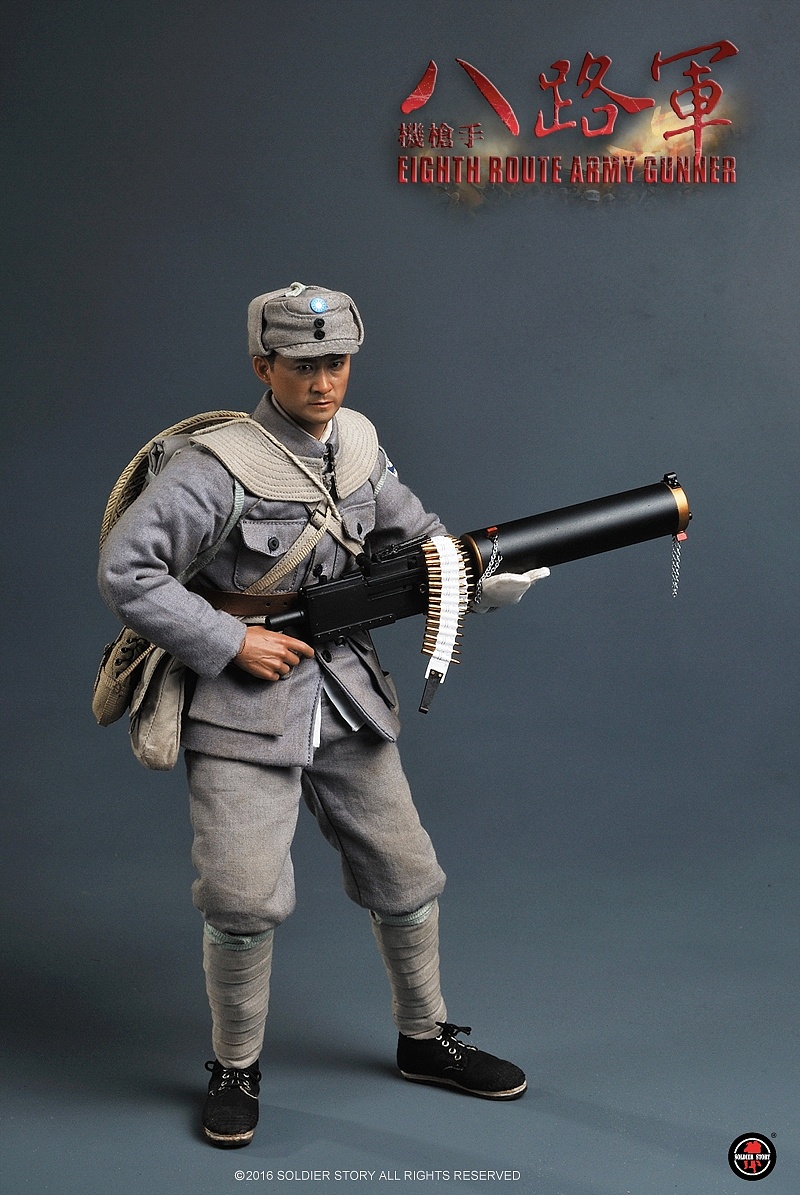 soldierstory新品:1/6 wwii - 八路军机枪手