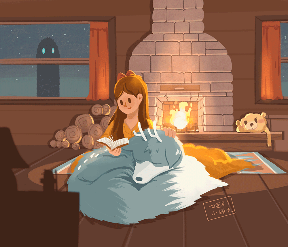 先放一个应景的插画吧
祝大家新年快乐<br>团团圆圆!<br><br><陪伴>