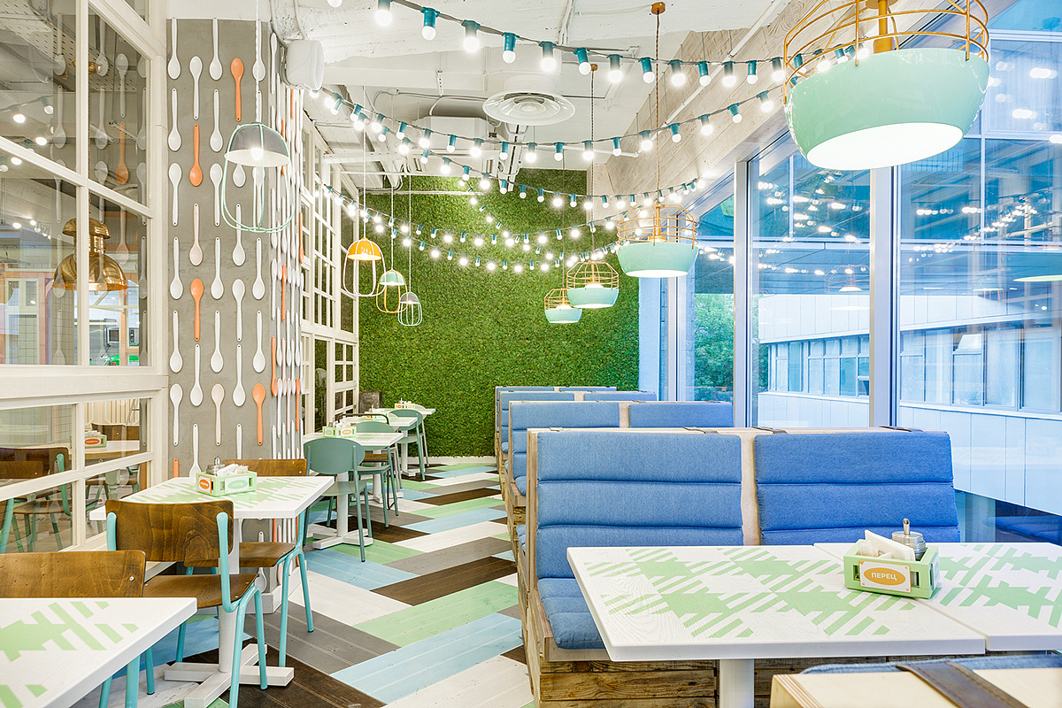 成都网红餐厅装修【用色彩变魔法的餐厅装修设计】