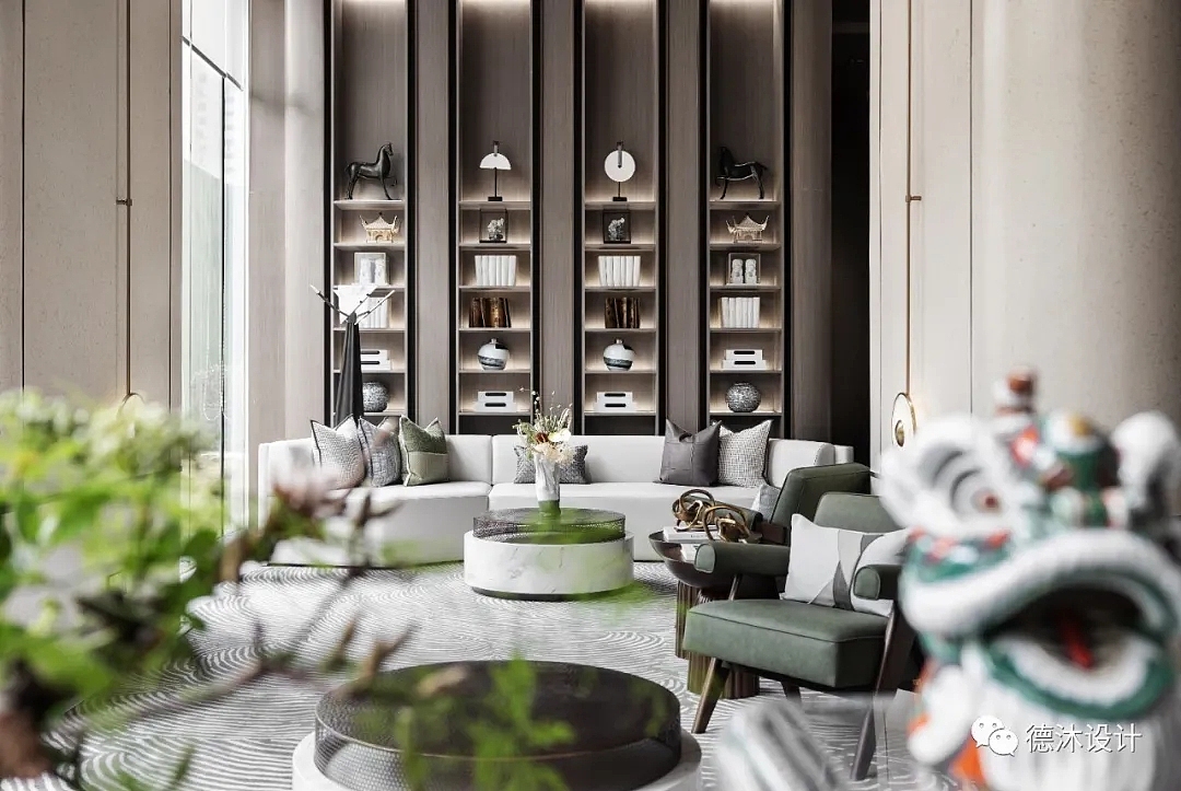 德沐设计| 简约中式-营销中心​（图ZMjg1OTQzNDU2） - 商业空间设计 - 站酷设计师德沐设计原创素材 - 站酷ZCOOL