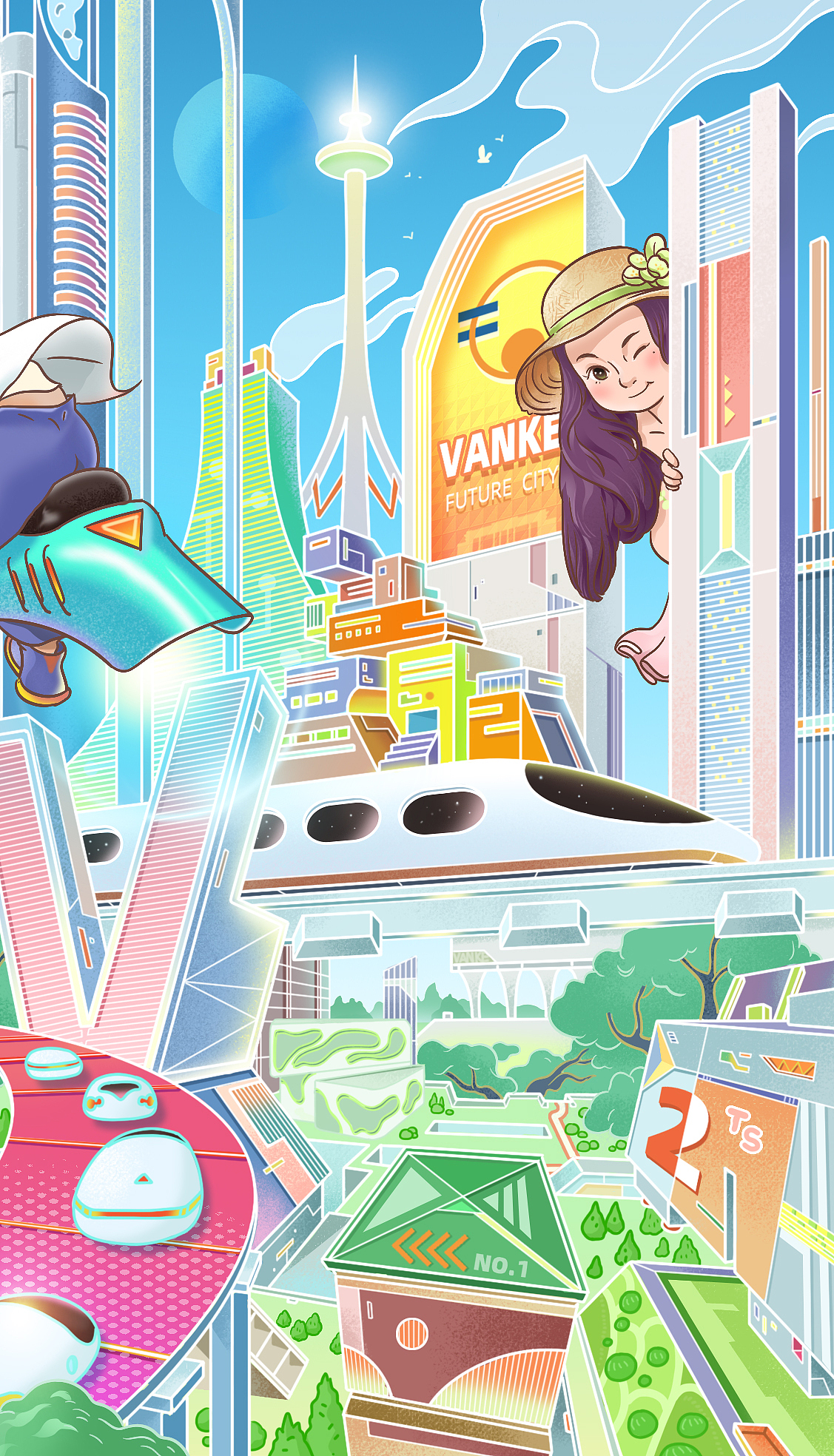 大城里的小朋友（图ZMjU0MDkyNTQ0） - 商业插画 - 站酷设计师GENNNNNN原创素材 - 站酷ZCOOL