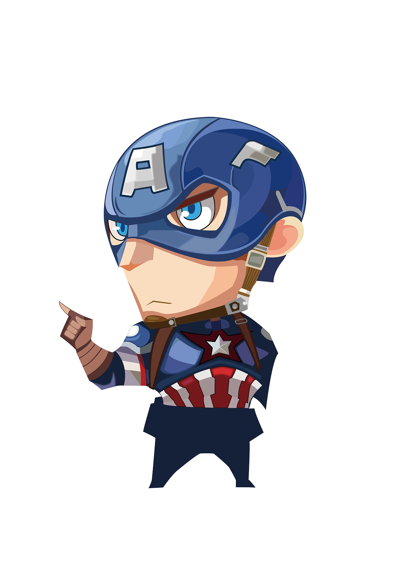 q版复仇者联盟——ai矢量插画(临摹)