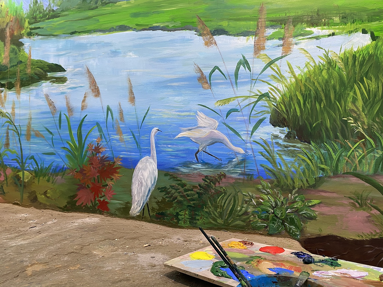 生态环境博物馆景观装置➕壁画彩绘（图ZMjQwNjU1MTM2） - 新锐潮流插画 - 站酷设计师山河绘原创素材 - 站酷ZCOOL