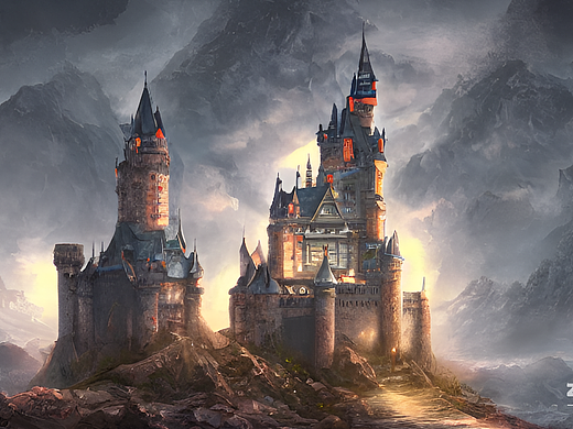 #AI创作实验室#古堡