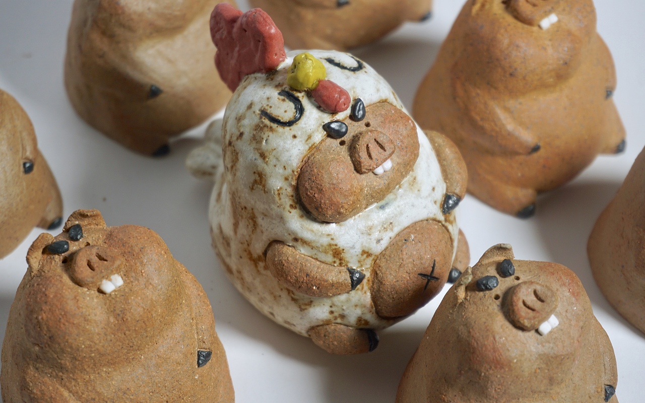 一群装小鸡的猪儿来袭～（图ZMTMyNTg0MDU2） - 手办/模玩 - 站酷设计师恶女是我原创素材 - 站酷ZCOOL