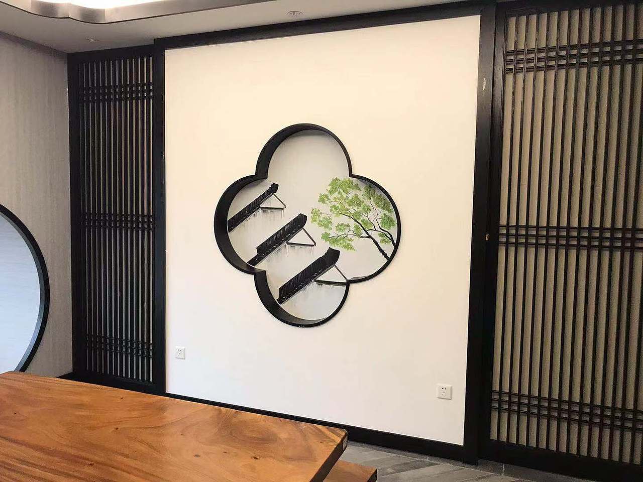 南京洛书中式茶餐厅墙绘