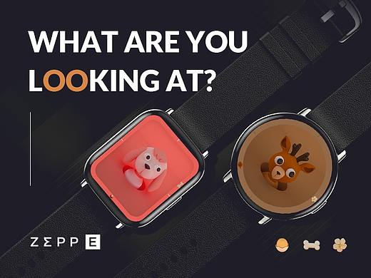 [你在看什么?]-呆萌小动物ZEEP表盘设计