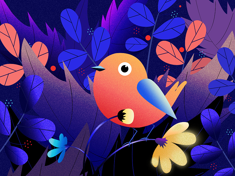 Ps练习一组插画-临摹