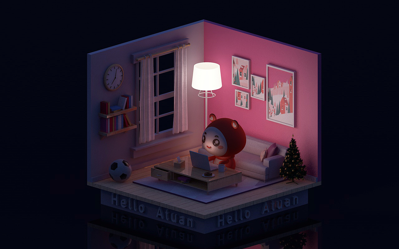 阿团的加班日常，佛系撸图～（图ZMjM0NzQyMzg0） - 其他三维 - 站酷设计师大大阳光不会老原创素材 - 站酷ZCOOL