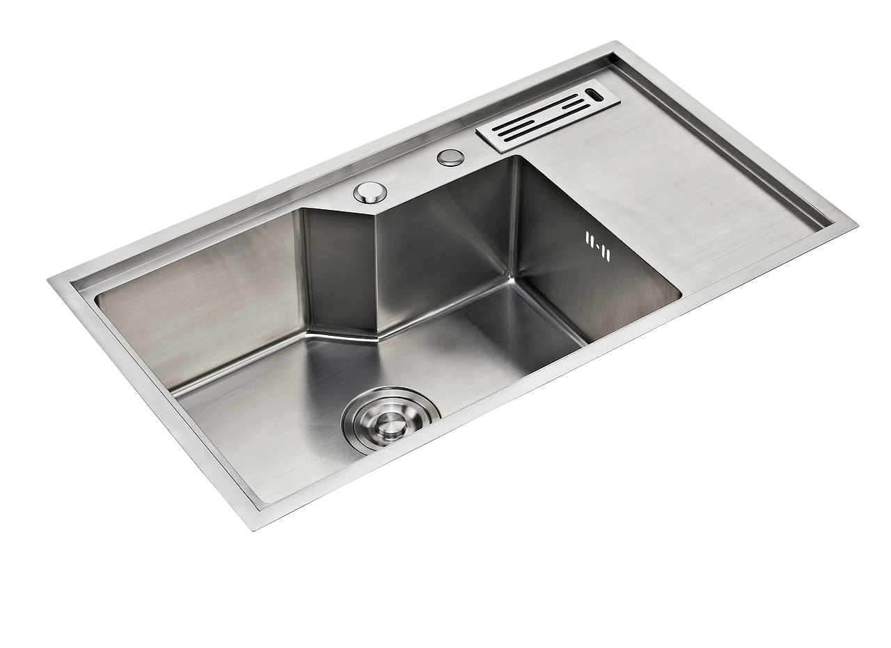 水槽 洗手盆 金属 五金质感白底拍摄