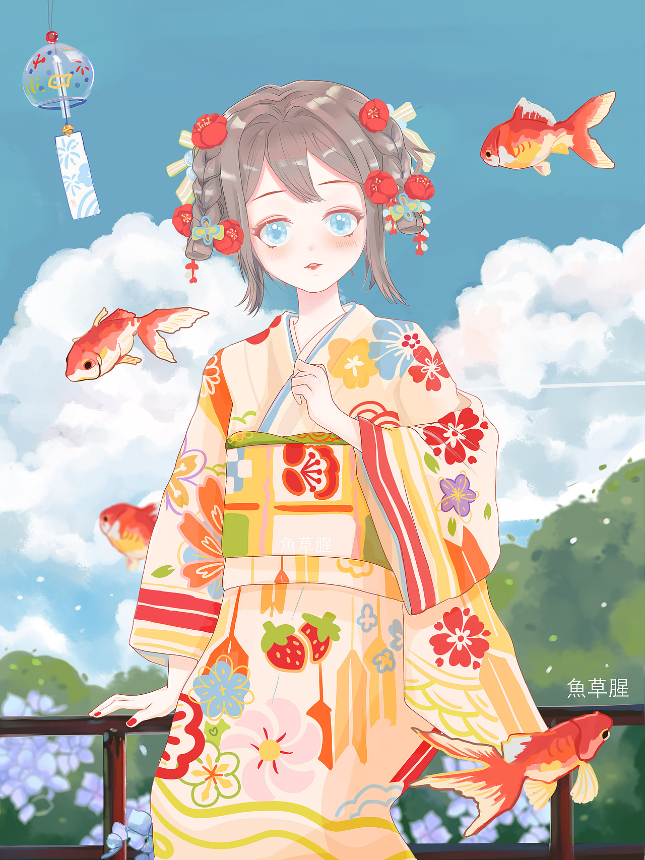 夏日祭|插画|艺术插画|鱼草腥_原创作品-站酷zcool