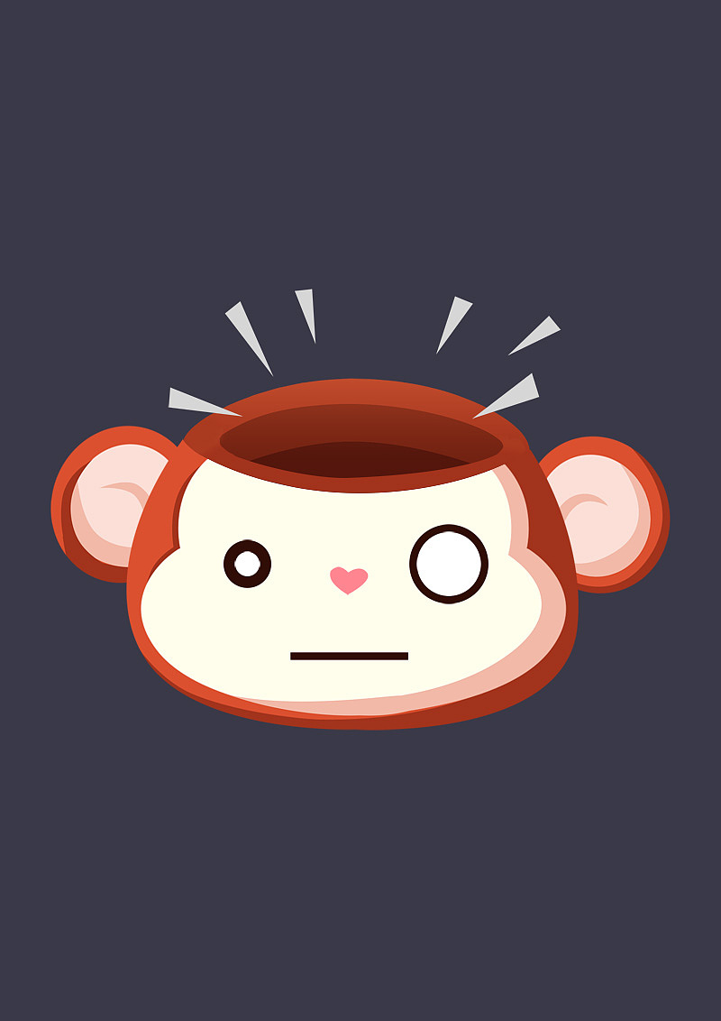 一只猥琐的猴子卡通形象（已商用）（图ZNDIyMjU1MDg=） - 其他动漫 - 站酷设计师boyish原创素材 - 站酷ZCOOL