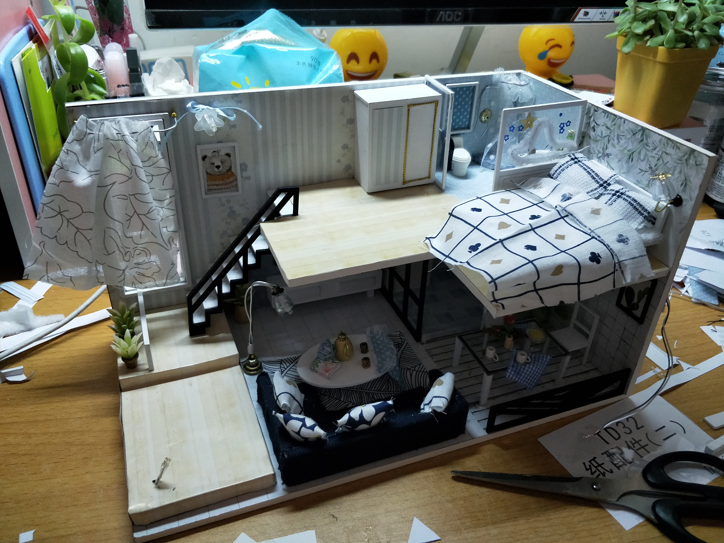 厂家直销 3D立体拼图 儿童益智建筑房子玩具diy手工益智纸质模型-阿里巴巴