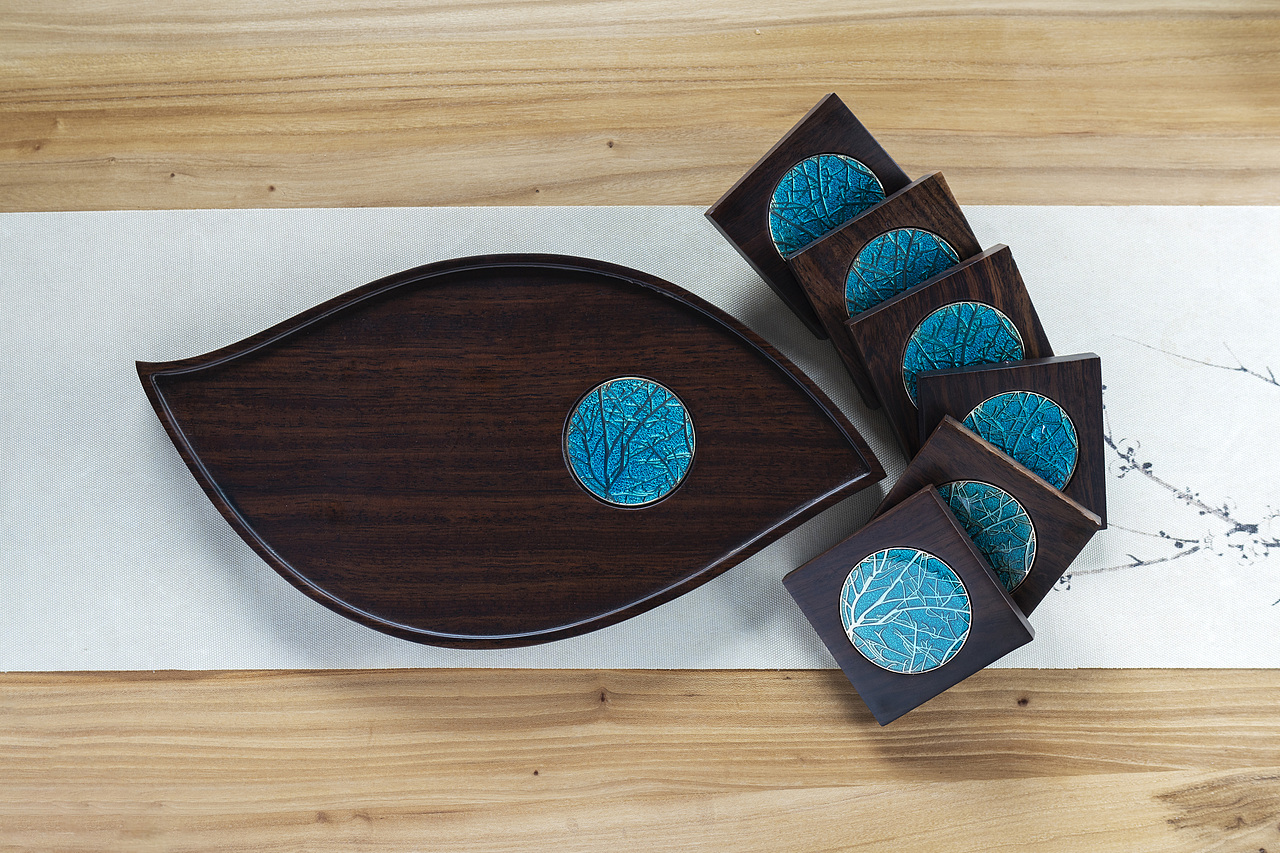 珐琅彩杯垫-枝干套装摄影（图ZMjY1OTQzNTQ4） - 产品摄影 - 站酷设计师婷子就是我啊原创素材 - 站酷ZCOOL