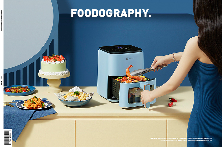小家电摄影 | 悠伴空气炸锅 ✖ foodography（图ZMjczMjQ1NjQw） - 产品摄影 - 站酷设计师Foodography原创素材 - 站酷ZCOOL