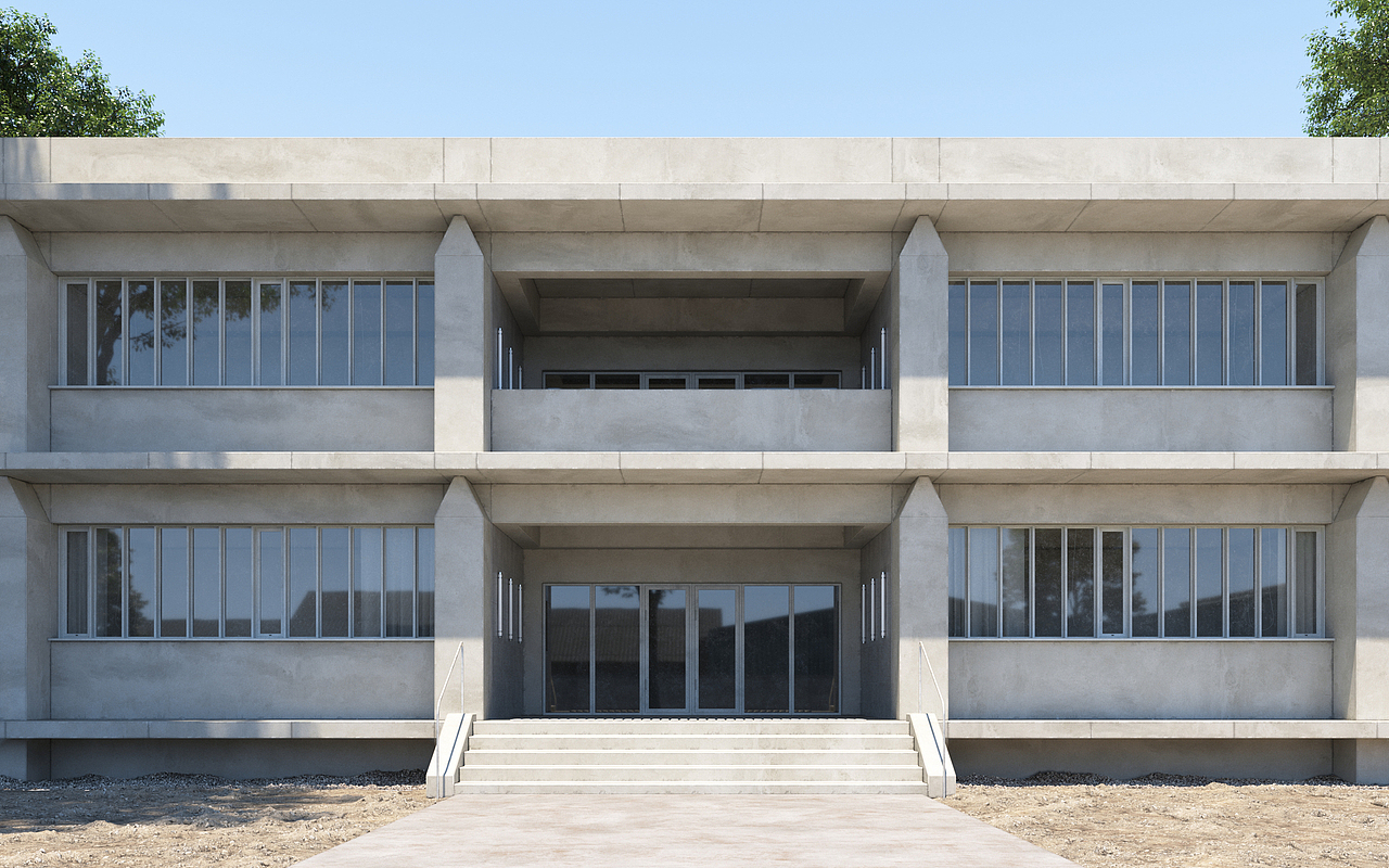 写实办公楼建筑渲染（图ZMjc2NjE5MjM2） - 建筑/空间 - 站酷设计师mister_alan原创素材 - 站酷ZCOOL