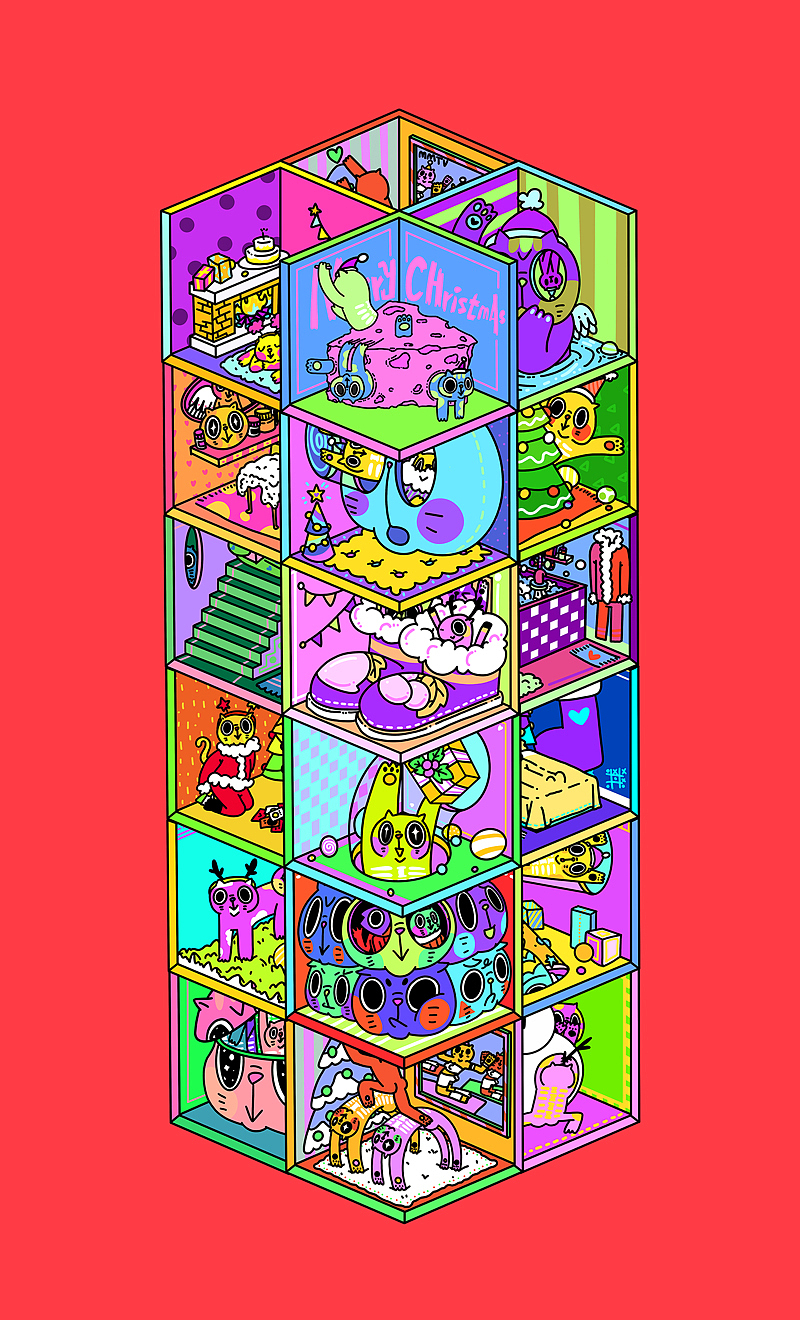 迟到的圣诞贺图 - 未建成的喵子公寓