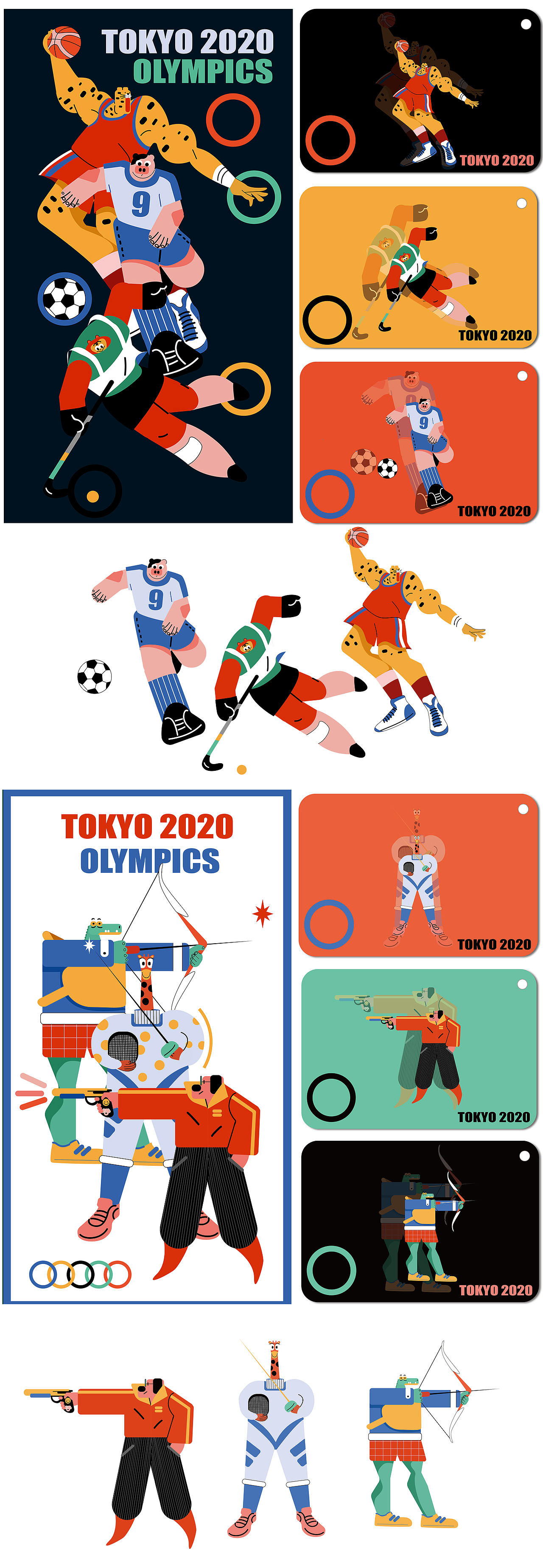 奥运会海报系列（图ZMjY1MTE0OTU2） - 创作习作 - 站酷设计师芝士鱼zyl原创素材 - 站酷ZCOOL