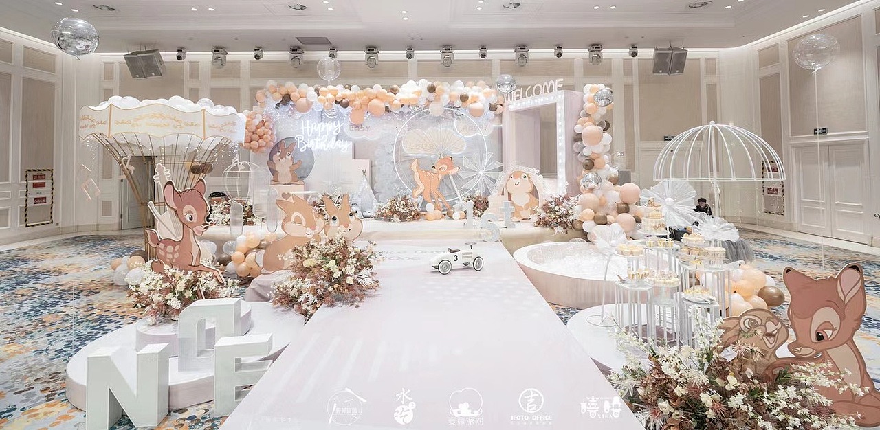 温柔的奶茶色｜小鹿斑比主题周岁宴
