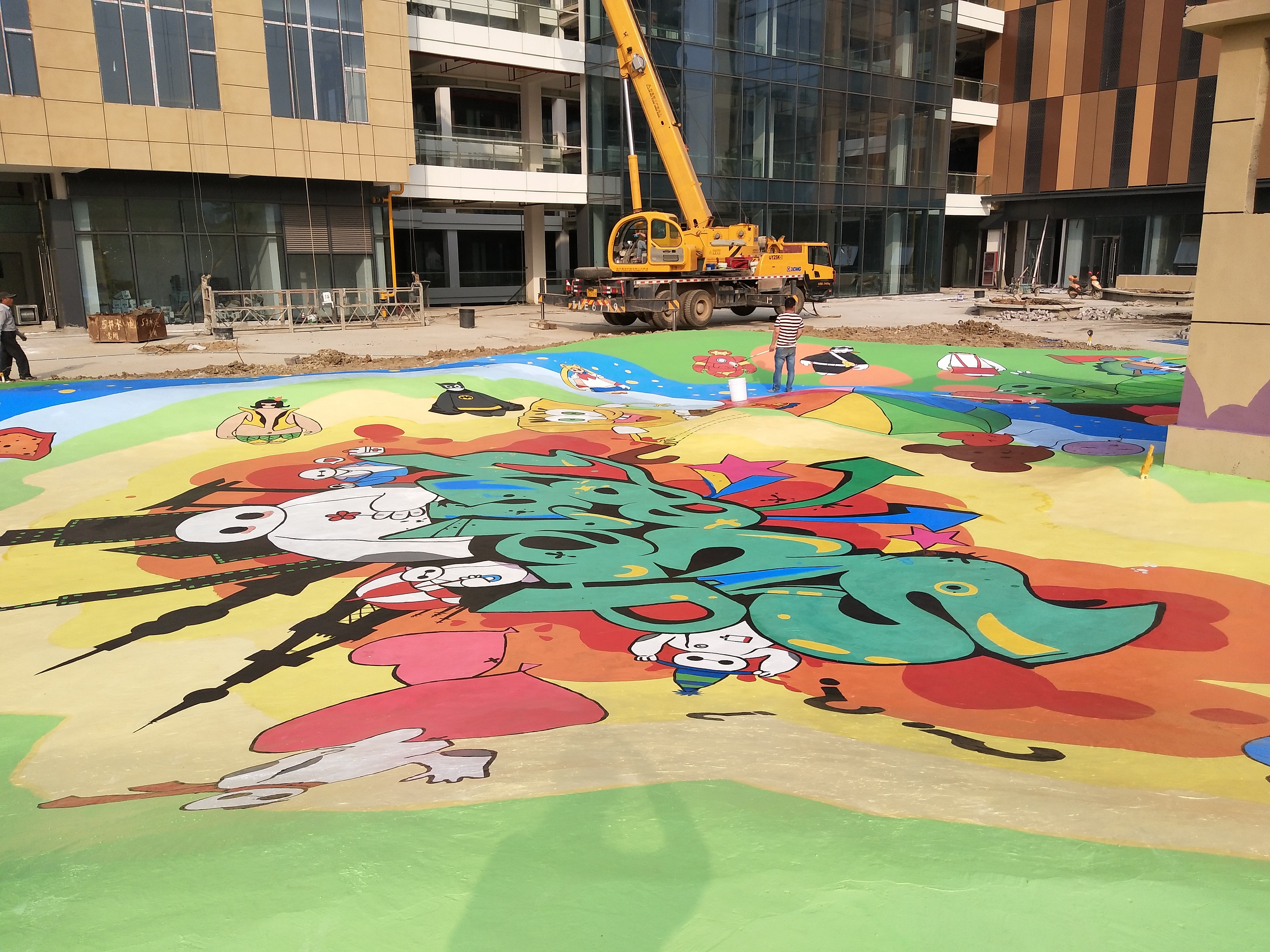 轮滑场地绘涂鸦